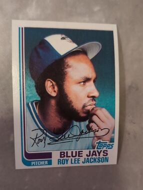 5/$15 Topps 1982 BlueJays Roy Lee Jackson Autographed Baseball Card